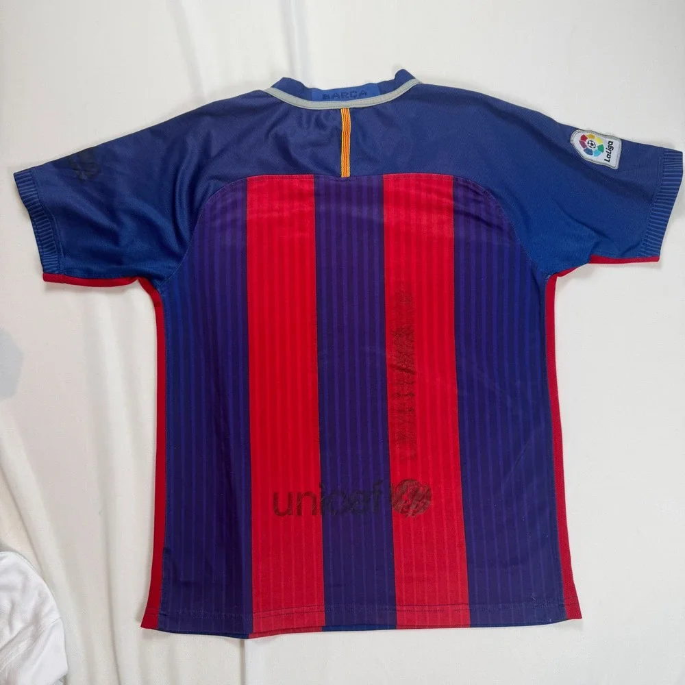 Nike FC Barcelona 2016-17 Home Jersey Qatar Airways Aeroswift Mens Medium‎ M